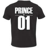 Dad and son matching, King and Prince - Toddler Jersey Tee back - TEEEVER - Black / 2T- T-Shirts -TeeEver.com