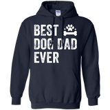 Best Dog Dad Ever  Hoodie - TEEEVER - Navy / S- Sweatshirts -TeeEver.com