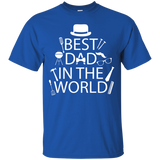 Best Dad In The World Fathers Day Tee BBQ Tools Hat T-Shirt - TEEEVER - Royal / S- Short Sleeve -TeeEver.com