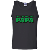 Men's The Incredible PAPA - Superhero Father's Day Gift Tank Top - TEEEVER - Black / S- T-Shirts -TeeEver.com