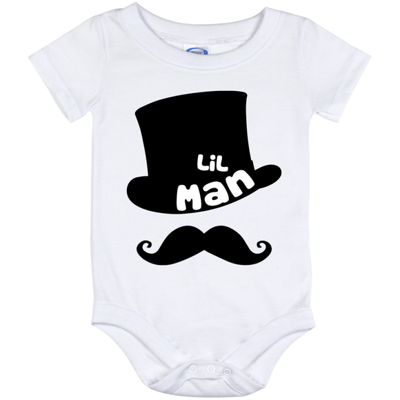 Father's Day - Big Man Little Man for Son - Baby Onesie 6,12,24 Month - TEEEVER - Baby Onesie 12 Month / White / One Size- Apparel -TeeEver.com
