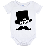Father's Day - Big Man Little Man for Son - Baby Onesie 6,12,24 Month - TEEEVER - Baby Onesie 12 Month / White / One Size- Apparel -TeeEver.com