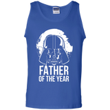 Star Wars Father's Day Vader Dad of Year Graphic Tank Top - TEEEVER - Royal / S- Sleeveless -TeeEver.com