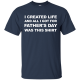 Fathers Day Gift from Wife Daughter Son T-Shirt - TEEEVER - Navy / S- Short Sleeve -TeeEver.com