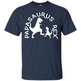 Mens Mens Papasaurus Rex Daddy Saurus T-Shirt - TEEEVER - Navy / S- T-Shirts -TeeEver.com