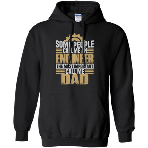 Great Gifts For Father's Day. Funny - For Engineer Dad Hoodie - TEEEVER - Black / S- Hoodies -TeeEver.com