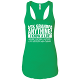 Mens Ask Grandpa Anything - Funny Gift for Father's Day Men/Women Tank top