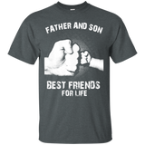 Dad - Father And Son Best Friends For Life T-Shirt - TEEEVER - Dark Heather / S- Short Sleeve -TeeEver.com