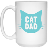 Cat Dad - Father's Gifts idea - Mugs - Mug - 15oz / White / One Size- Apparel -TeeEver.com