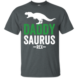 Men's Men's Daddysaurus Rex  - Funny Father's Day T-Shirt - TEEEVER - Dark Heather / S- Short Sleeve -TeeEver.com