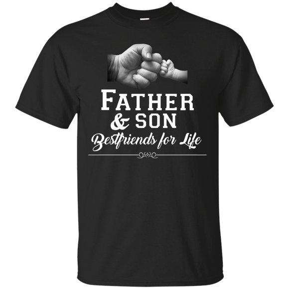 Men's Father Son Friends Fist Bump - Dad Father's Day Family T-Shirt - TEEEVER - Black / S- T-Shirts -TeeEver.com