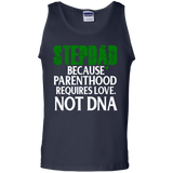 Step Dad Fathers Day Stepdad Because Parenthood Love Not DNA Tank Top - TEEEVER - Navy / S- T-Shirts -TeeEver.com