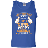 Men's Super Cool Poppy Fathers Day gifts for Poppy Tank Top - TEEEVER - Royal / S- Sleeveless -TeeEver.com