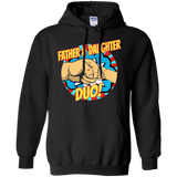 Fathers - Superhero Father Daughter Duo Dad Hoodie - TEEEVER - Black / S- Hoodies -TeeEver.com