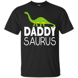 Daddy Saurus Dinosaur - Matching Family Tribe Dad Father - T-Shirt - TEEEVER - Black / S- Short Sleeve -TeeEver.com