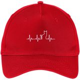 Crazy Cat Lady - Cute Cat Best Friend Forever - Five Panel Twill Cap - Red / One Size- Hats -TeeEver.com