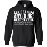 Men's Ask Grandpa Anything - Funny Gift for Father's Day Hoodie - TEEEVER - Black / S- Sweatshirts -TeeEver.com