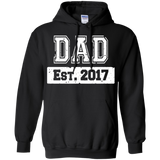 Men's First Time Dad 2017 Fathers Day Hoodie - TEEEVER - Black / S- Hoodies -TeeEver.com