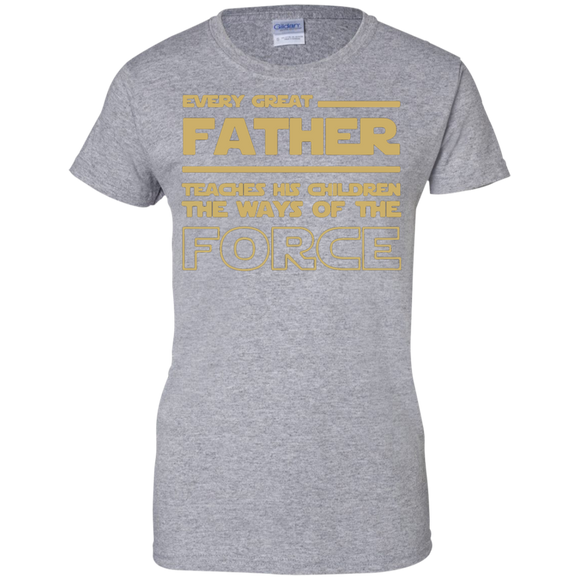 Men's-Best-Tee-For-Star-Dad.-Father's-Day-Gift-For-Awesome-D Ladies Custom 100% Cotton T-Shirt - Sport Grey / XS- Short Sleeve -TeeEver.com