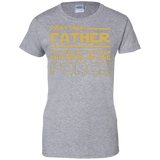 Men's-Best-Tee-For-Star-Dad.-Father's-Day-Gift-For-Awesome-D Ladies Custom 100% Cotton T-Shirt - Sport Grey / XS- Short Sleeve -TeeEver.com