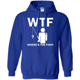 Mens Where's The Fish Funny Father's Day Birthday Gifts Fishing Hoodie - TEEEVER - Royal / S- Sweatshirts -TeeEver.com