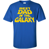 Best Dad in the Galaxy T-Shirt - Royal / S- Short Sleeve -TeeEver.com