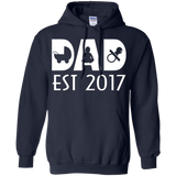 Happy First Time Dad 2017 - Best Gift Father's Day Hoodie - TEEEVER - Navy / S- Hoodies -TeeEver.com