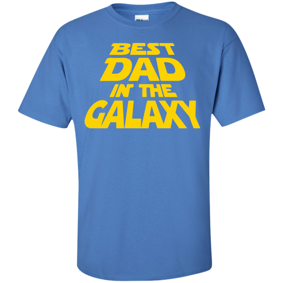 Best Dad in the Galaxy T-Shirt - Iris / S- Short Sleeve -TeeEver.com