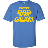 Best Dad in the Galaxy T-Shirt - Iris / S- Short Sleeve -TeeEver.com