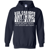 Men's Ask Grandpa Anything - Funny Gift for Father's Day Hoodie - TEEEVER - Navy / S- Sweatshirts -TeeEver.com