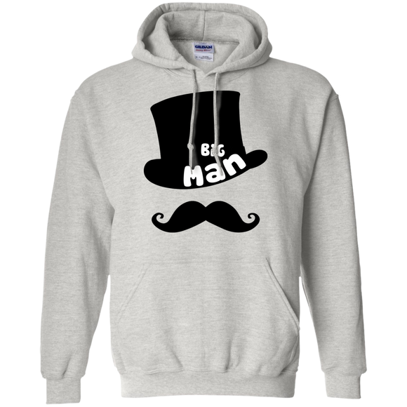 Father's Day - Big Man Little Man for Dad Hoodie - TEEEVER - Ash / S- Hoodies -TeeEver.com