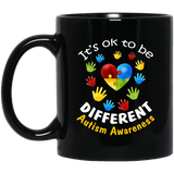 It's Ok to be different Autism Awareness MUGS