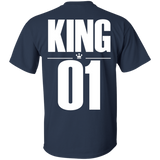 Dad and son matching, King and Prince - T-Shirt back - TEEEVER - Navy / S- Short Sleeve -TeeEver.com