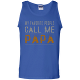 My Favorite People Call Me Papa Proud Dad Grandpa Tank Top - TEEEVER - Royal / S- T-Shirts -TeeEver.com
