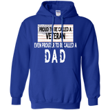 Men's Proud to be a Veteran and Dad Father's Day Gift Hoodie - TEEEVER - Royal / S- Hoodies -TeeEver.com