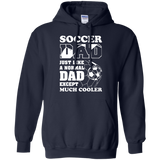 Soccer dad - fathers day gift Hoodie - TEEEVER - Navy / S- Sweatshirts -TeeEver.com