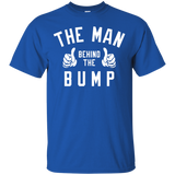 Men's The Man Behind The Bump Men's - New Father Pregnancy - T-Shirt - TEEEVER - Royal / S- Short Sleeve -TeeEver.com