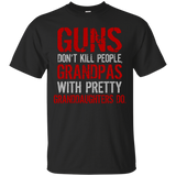 Guns Don't Kill People Grandpas Do T-Shirt - TEEEVER - Black / S- Short Sleeve -TeeEver.com