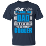 Cooler Camping Dad. Funny - Daddy T-Shirt - TEEEVER - Navy / S- Short Sleeve -TeeEver.com