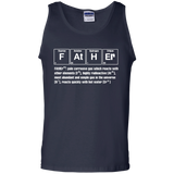 Father Chemistry Funny - Gift For Father's Day Tank Top - TEEEVER - Navy / S- Sleeveless -TeeEver.com