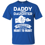 Daddy And Daughter Always Heart To Heart Fathers Day T-Shirt - TEEEVER - Royal / S- Short Sleeve -TeeEver.com