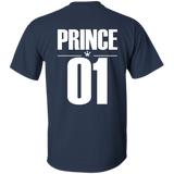 Kid's Dad and son matching, King and Prince - Youth Tee back - Navy / YXS- T-Shirts -TeeEver.com