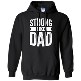 Strong Like Dad - For Boys and Girls Father's Day Gift Hoodie - TEEEVER - Black / S- Hoodies -TeeEver.com