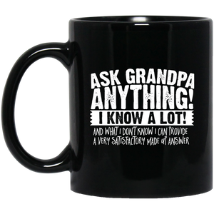 Mens Ask Grandpa Anything - Funny Gift for Father's Day MUGS