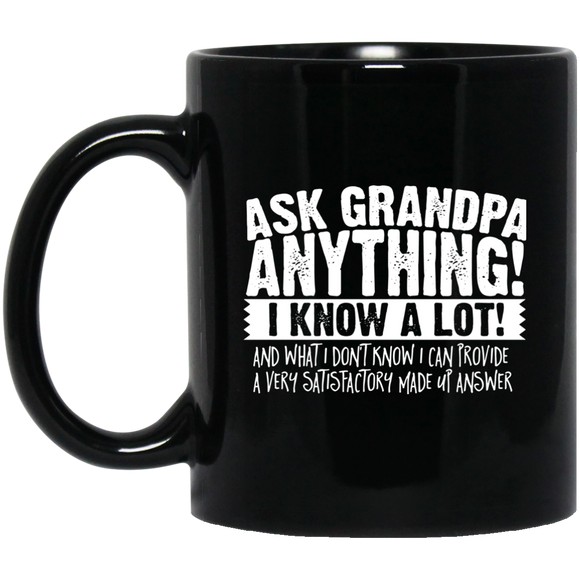 Mens Ask Grandpa Anything - Funny Gift for Father's Day MUGS