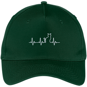 Crazy Cat Lady - Cute Cat Best Friend Forever - Five Panel Twill Cap - Hunter / One Size- Hats -TeeEver.com