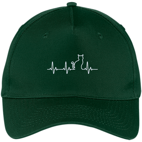Crazy Cat Lady - Cute Cat Best Friend Forever - Five Panel Twill Cap - Hunter / One Size- Hats -TeeEver.com