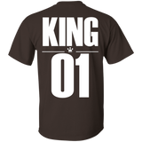 Dad and son matching, King and Prince - T-Shirt back - TEEEVER - Dark Chocolate / S- Short Sleeve -TeeEver.com