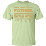 Men's-Best-Tee-For-Star-Dad.-Father's-Day-Gift-For-Awesome-D Custom Ultra Cotton T-Shirt - Pistachio / S- Short Sleeve -TeeEver.com