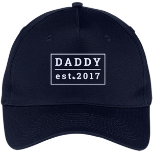 Gift For First Time New Dad To Be - First Father's Day - Five Panel Twill Cap - Navy / One Size- Hats -TeeEver.com